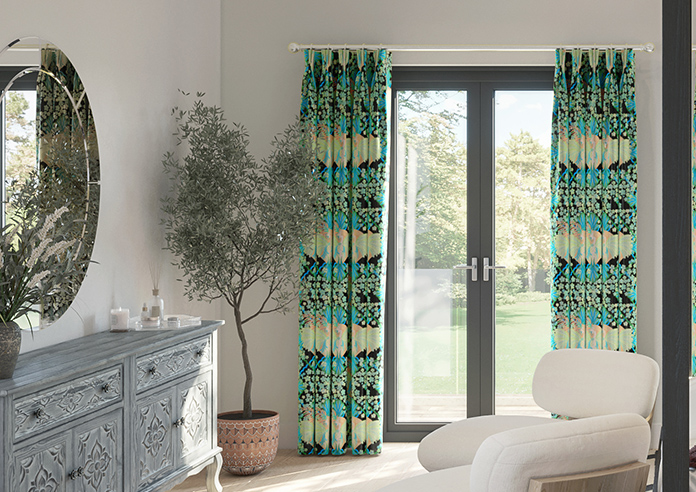 Faded Glamour, Absinthe Black - Made To Measure Curtains - Image 3